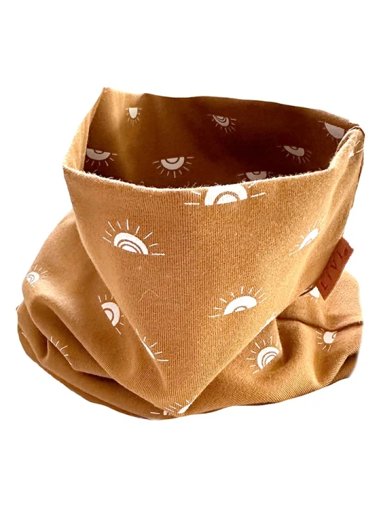 Zdjęcie produktu LiVi Szal-koło "Sun camel" w kolorze jasnobrązowym - 50 x 24 cm rozmiar: onesize