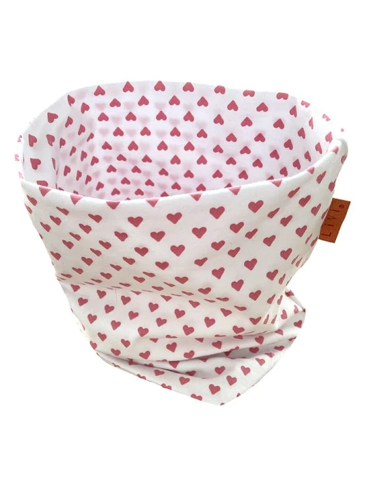 Zdjęcie produktu LiVi Szal-koło w kolorze jasnoróżowo-białym - 50 x 24 cm rozmiar: onesize