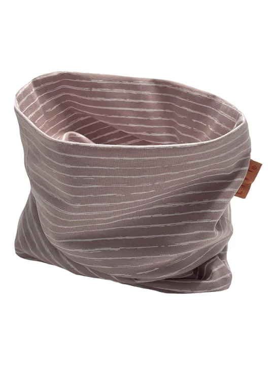 Zdjęcie produktu LiVi Szal-koło "Winterstripes oldrose" w kolorze szaroróżowym - 50 x 24 cm rozmiar: onesize