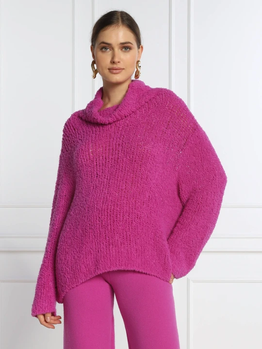 Zdjęcie produktu Liviana Conti Golf | Relaxed fit | z dodatkiem kaszmiru różowy