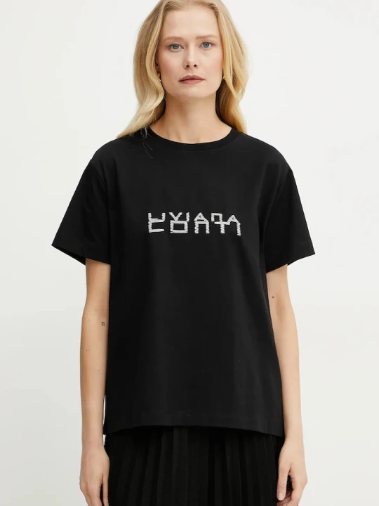 Zdjęcie produktu Liviana Conti t-shirt bawełniany czarny