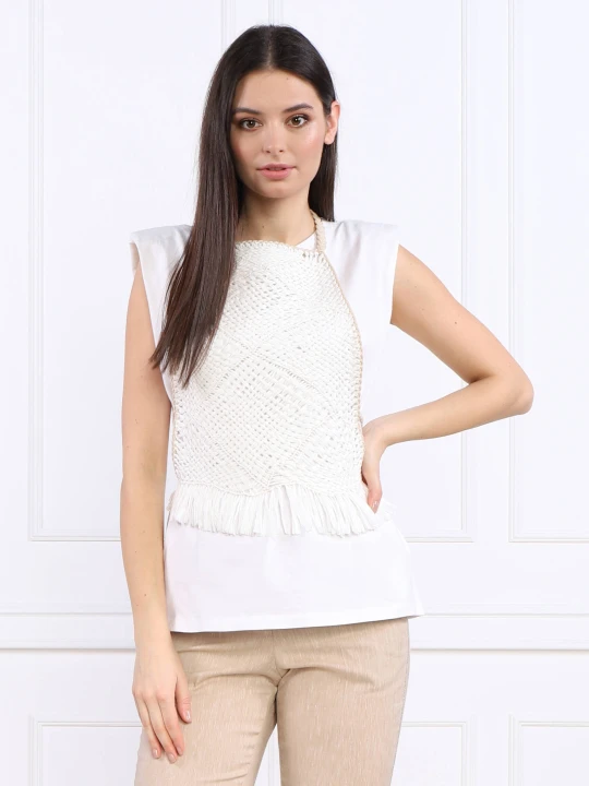 Zdjęcie produktu Liviana Conti T-shirt + top | Regular Fit biały
