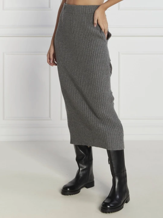 Zdjęcie produktu Liviana Conti Wełniana spódnica szary