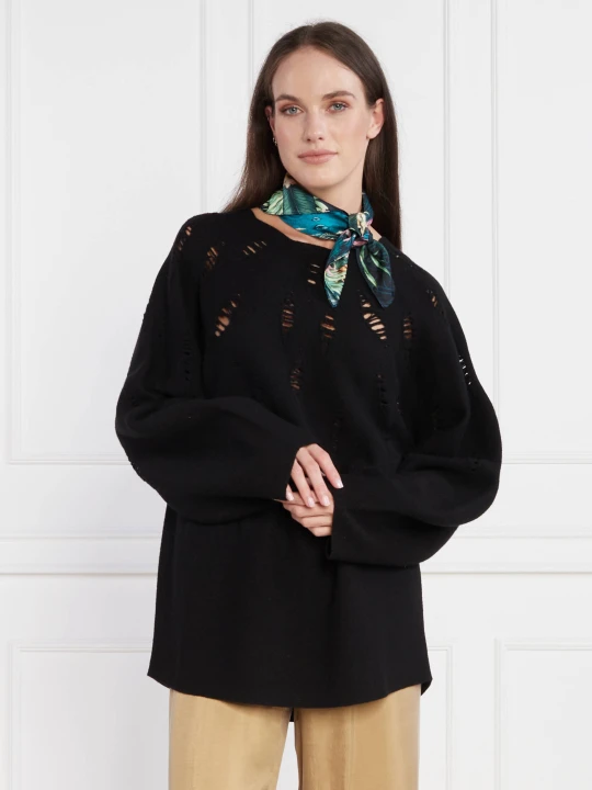 Zdjęcie produktu Liviana Conti Wełniany sweter | Oversize fit czarny