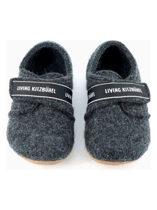 Zdjęcie produktu Living Kitzbühel Kapcie "Band" w kolorze antracytowym rozmiar: 28