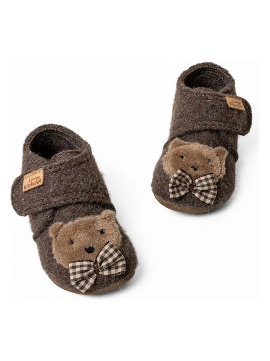 Zdjęcie produktu Living Kitzbühel Kapcie "Benni Bear" w kolorze brązowym rozmiar: 23