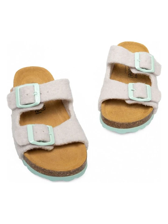 Zdjęcie produktu Living Kitzbühel Klapki "Wooly Wonder" w kolorze szarym rozmiar: 29