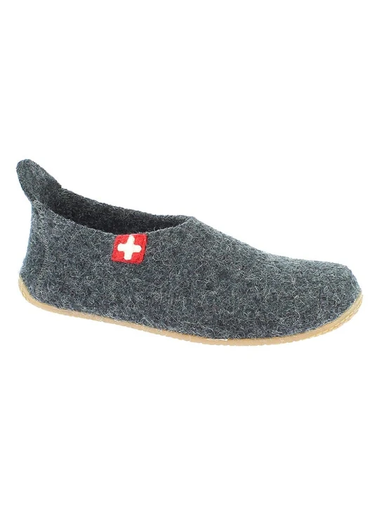 Zdjęcie produktu Living Kitzbühel Wełniane kapcie "Gipfelkreuz" w kolorze antracytowym rozmiar: 47