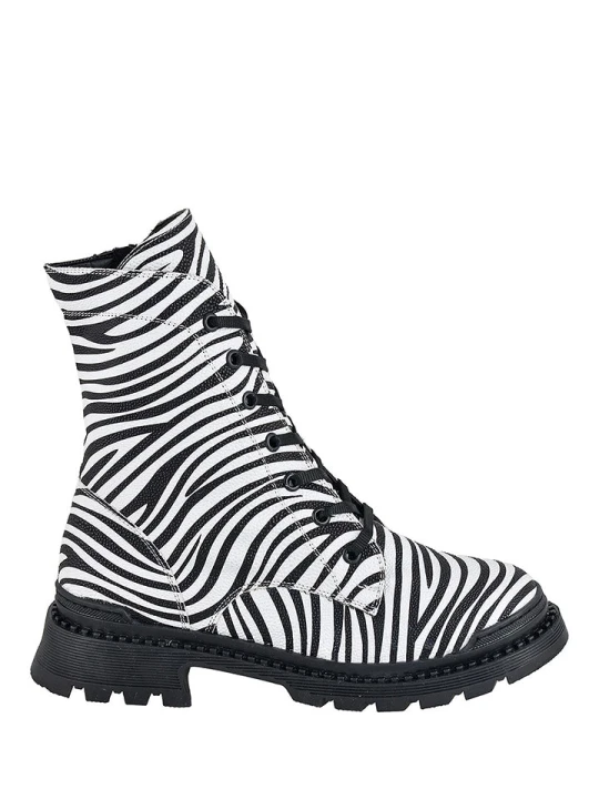 Zdjęcie produktu Lizza Shoes Trzewiki w kolorze biało-czarnym rozmiar: 36