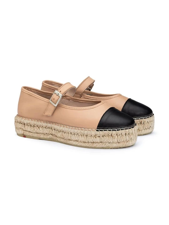 Zdjęcie produktu LLOYD Skórzane espadryle w kolorze beżowo-czarnym rozmiar: 38