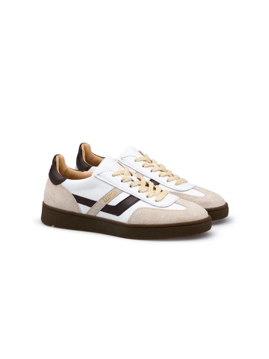 Zdjęcie produktu LLOYD Skórzane sneakersy w kolorze biało-beżowo-czarnym rozmiar: 39
