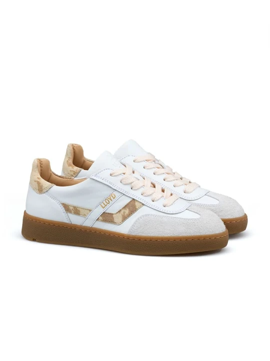 Zdjęcie produktu LLOYD Skórzane sneakersy w kolorze biało-beżowym rozmiar: 38