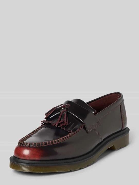 Zdjęcie produktu Loafers z naturalnej skóry model 'Adrian' Dr. Martens Bordowy