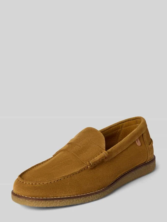 Zdjęcie produktu Loafers ze skóry model 'De Krepper' Floris Van Bommel Koniakowy
