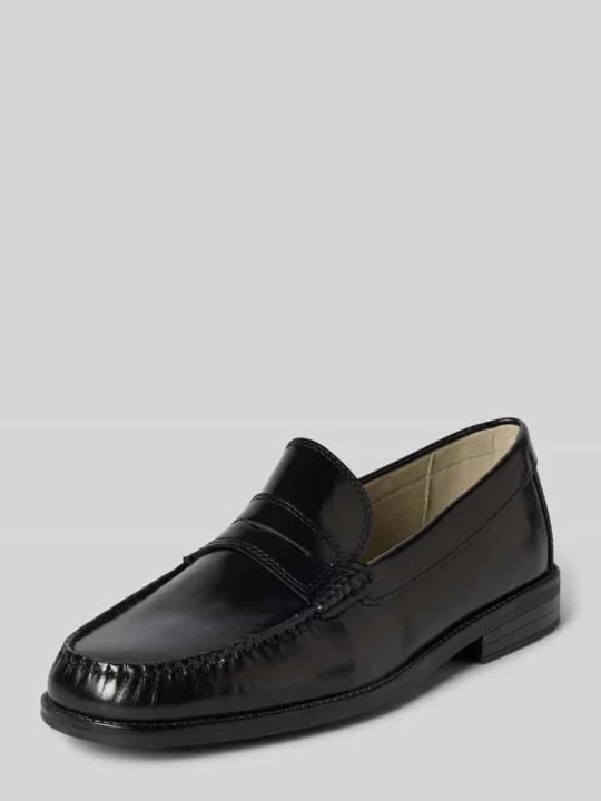 Zdjęcie produktu Loafers ze skóry model 'PENNYBAR' Jack&Jones Czarny