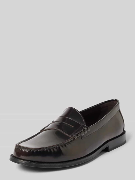 Zdjęcie produktu Loafers ze skóry z gładką podeszwą model 'CLOUT MOVE' Lloyd Średniobrązowy