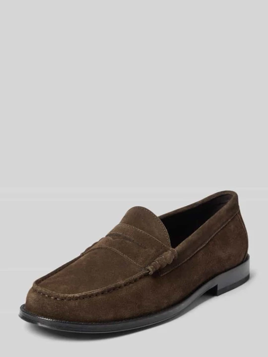 Zdjęcie produktu Loafers ze skóry z gładką podeszwą model 'CLOUT MOVE' Lloyd Ciemnobrązowy