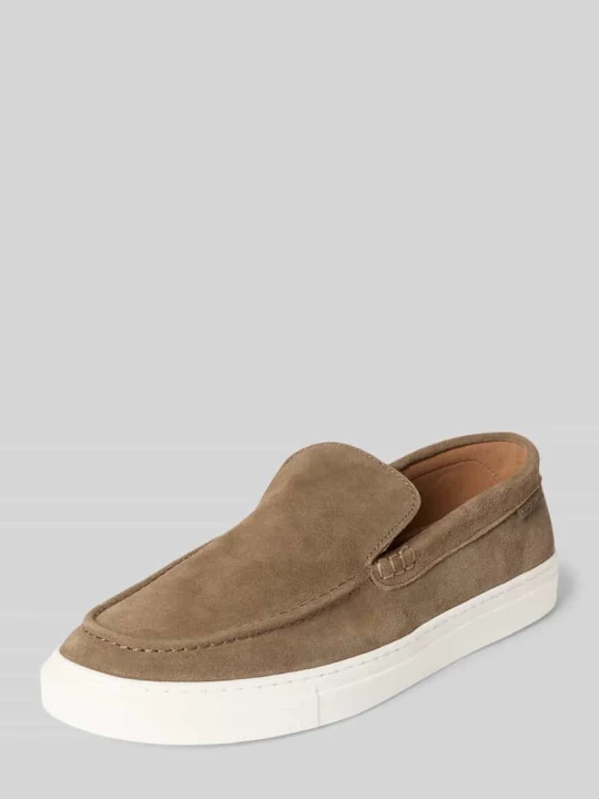 Zdjęcie produktu Loafers ze skóry z gładką podeszwą PS Poelman Jasnobrązowy
