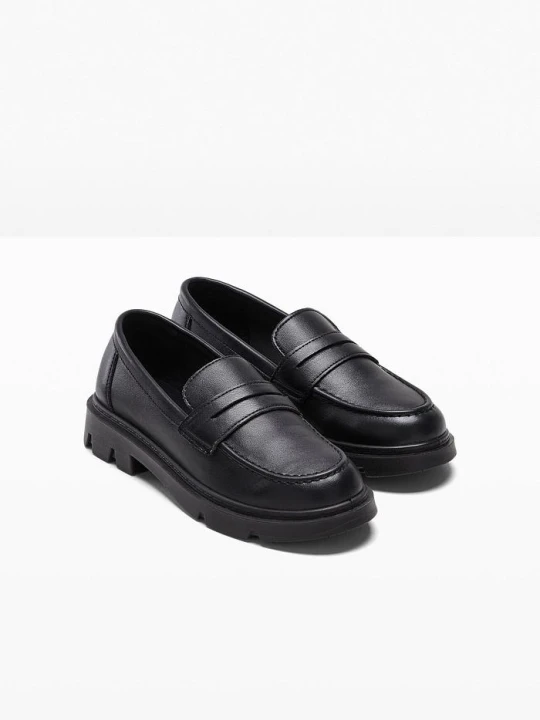 Zdjęcie produktu Loafersy chunky na lekkiej podeszwie BonPrix czarny