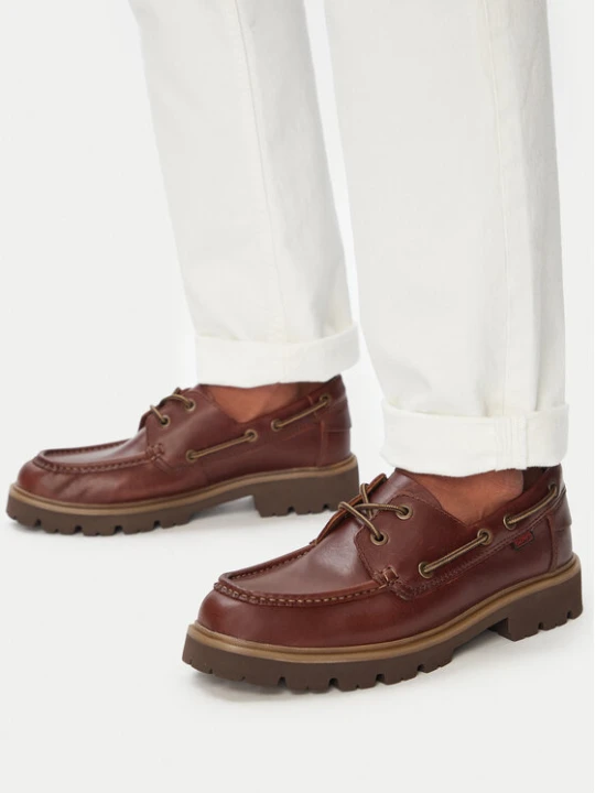 Zdjęcie produktu Loafersy Clarks Cleyhill Boat 26186176 Brązowy