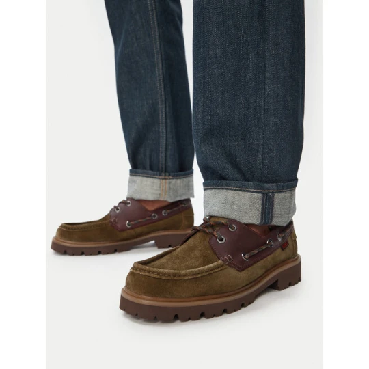 Zdjęcie produktu Loafersy Clarks Cleyhill Boat 26186180 Zielony