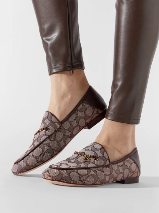 Zdjęcie produktu Loafersy Coach Hanna Textured Jacq CC888 Brązowy