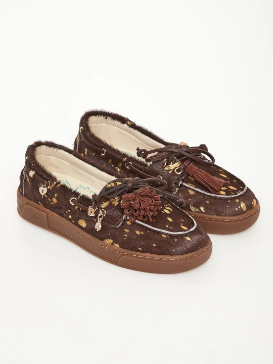 Zdjęcie produktu Loafersy damskie skórzane Moka GIO+