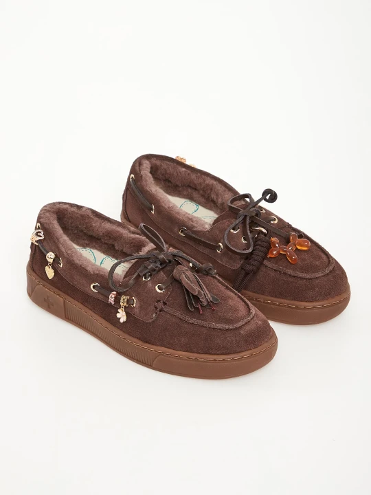 Zdjęcie produktu Loafersy damskie skórzane Moka GIO+