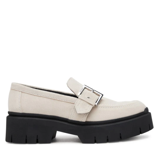 Zdjęcie produktu Loafersy HUGO 50541731 Écru Kremowy