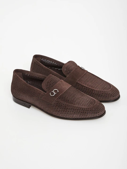 Zdjęcie produktu Loafersy męskie zamszowe CESARE CASADEI