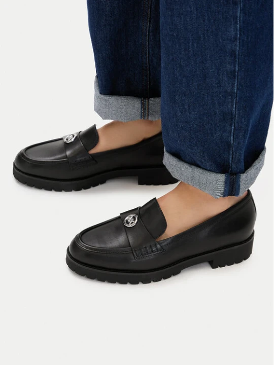 Zdjęcie produktu Loafersy MICHAEL Michael Kors Jaelyn Lug 40T6JLFP1L Czarny