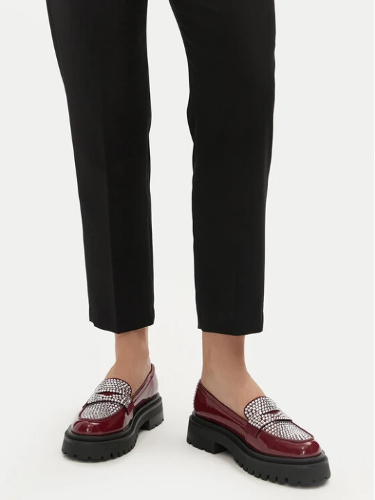 Zdjęcie produktu Loafersy Steve Madden Longhaul SM11003448 Bordowy