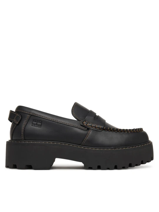 Zdjęcie produktu Loafersy Tommy Jeans Archive '01 Loafer Leather EN0EN03005 Czarny