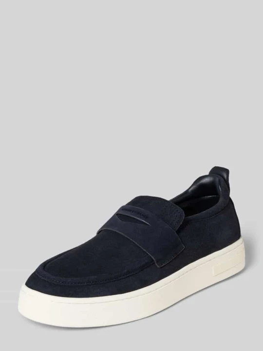 Zdjęcie produktu Loafersy z Naturalna skóra Model 'London' Armani Exchange Granatowy
