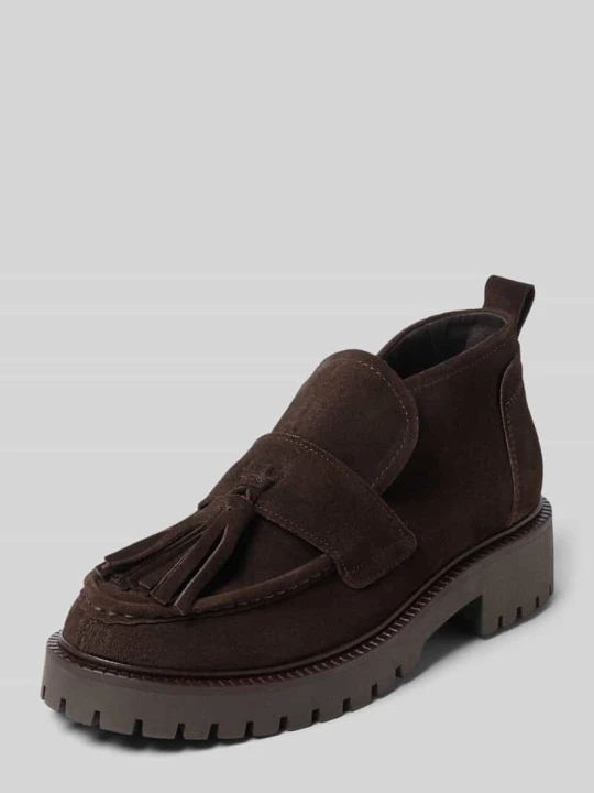 Zdjęcie produktu Loafersy z naturalnej skóry bydlęcej model 'Phia 20' Marc O'Polo Ciemnobrązowy
