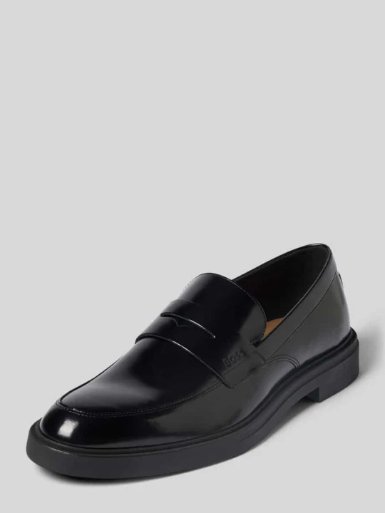 Zdjęcie produktu Loafersy z naturalnej skóry model 'Calev' Boss Czarny
