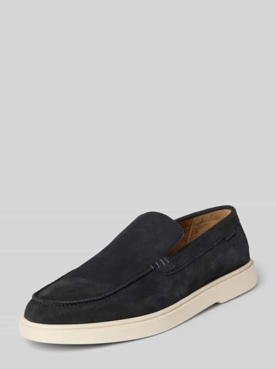 Zdjęcie produktu Loafersy z naturalnej skóry Model 'LIAM' PS Poelman Granatowy
