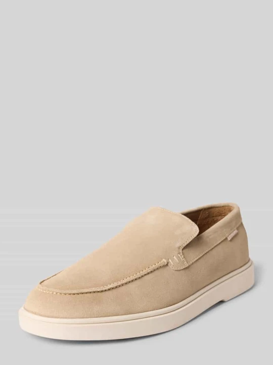 Zdjęcie produktu Loafersy z naturalnej skóry Model 'LIAM' PS Poelman Beżowy