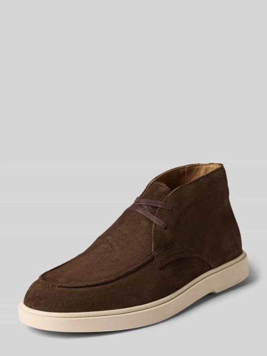Zdjęcie produktu Loafersy z naturalnej skóry model 'Liam' PS Poelman Ciemnobrązowy