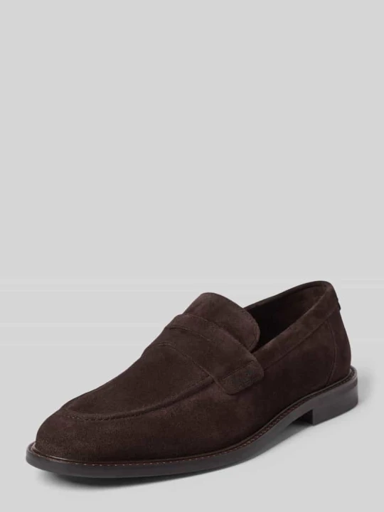 Zdjęcie produktu Loafersy z naturalnej skóry model 'Lozham' Gant Ciemnobrązowy