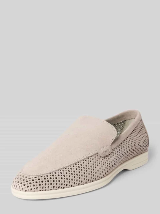 Zdjęcie produktu Loafersy z naturalnej skóry model 'Mayne' Steve Madden Jasnoszary