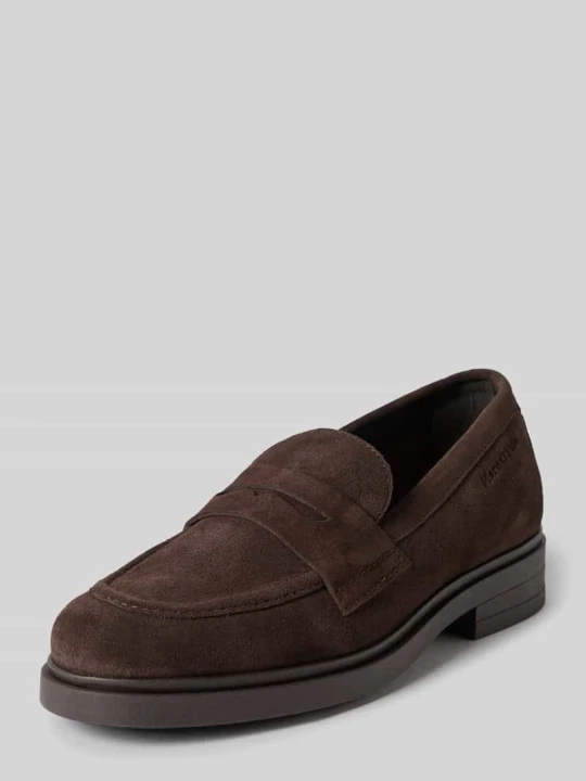 Zdjęcie produktu Loafersy z naturalnej skóry model 'Paula 34' Marc O'Polo Ciemnobrązowy
