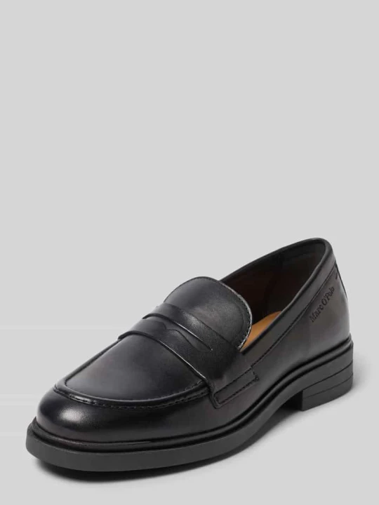 Zdjęcie produktu Loafersy z naturalnej skóry owczej model 'Paula 34' Marc O'Polo Ciemnobrązowy