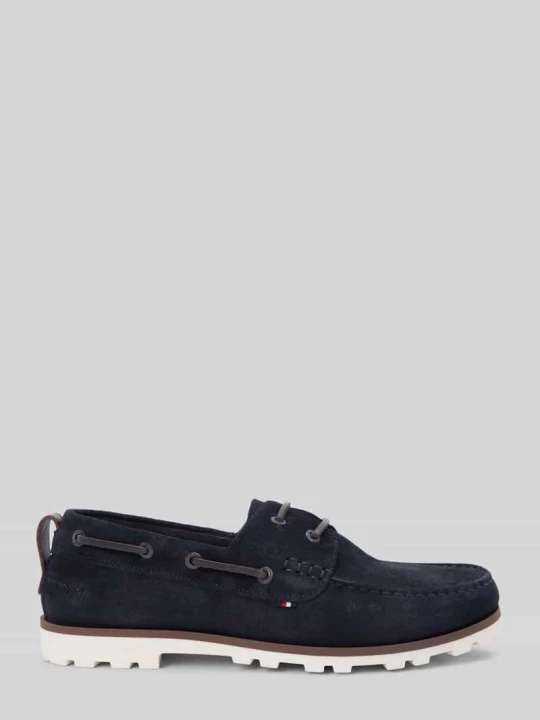 Zdjęcie produktu Loafersy z naturalnej skóry Tommy Hilfiger Ciemnoniebieski