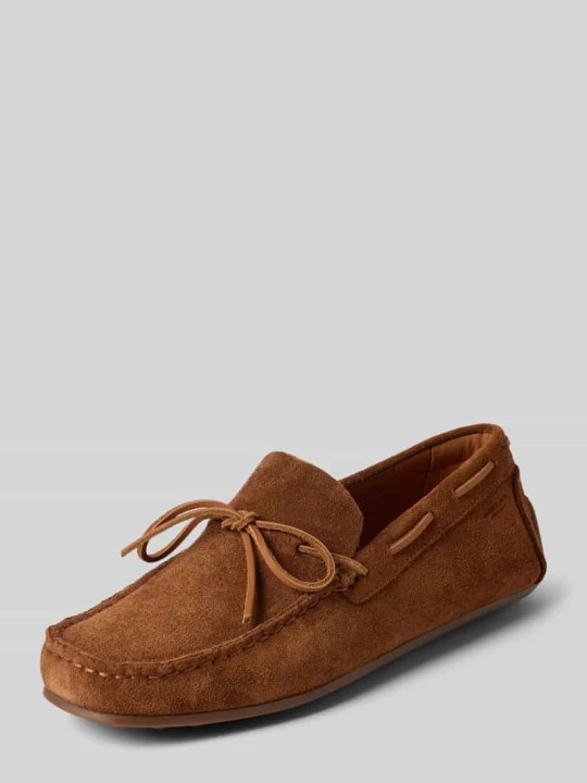 Zdjęcie produktu Loafersy z naturalnej skóry welurowej model 'LARISSA' Vagabond Koniakowy