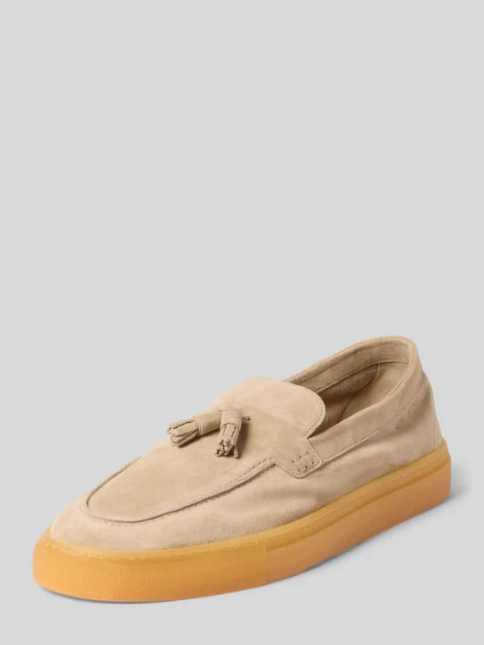 Zdjęcie produktu Loafersy z naturalnej skóry z gładką podeszwą Copenhagen Piaskowy