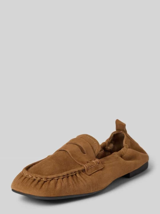 Zdjęcie produktu Loafersy z naturalnej skóry z gładką podeszwą Copenhagen Jasnobrązowy