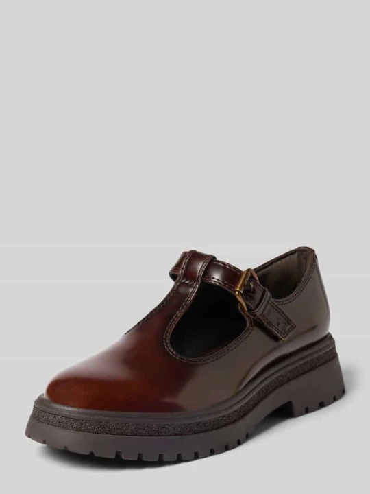 Zdjęcie produktu Loafersy z rzepem Tamaris Ciemnobrązowy