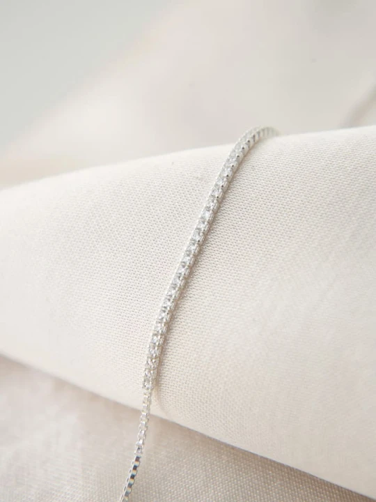 Zdjęcie produktu Lodie Silver Srebrna bransoletka z cyrkoniami rozmiar: onesize