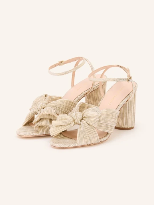 Zdjęcie produktu Loeffler Randall Sandały Na Obcasie Camellia weiss SREBRNY